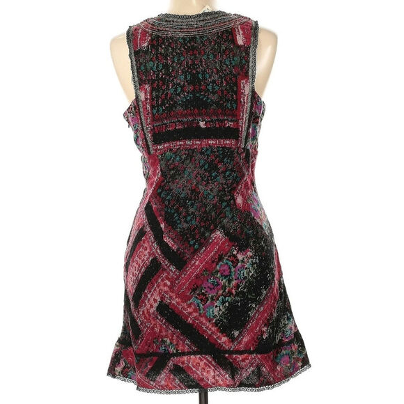 Free People Vintage Wool Size 12 Beaded Dress - Picture 4 of 7